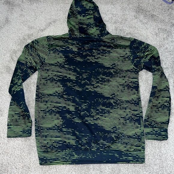 Adidas Green/Blue Digital Camo Hooded Hoodie Sweatshirt XL Youth Kids Seahawks - Picture 5 of 5
